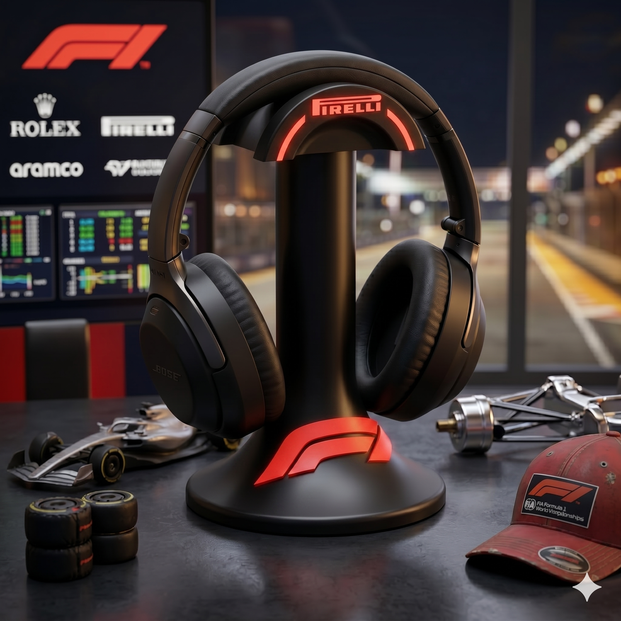 Soporte f1 de audífonos gamer - Imagen 2